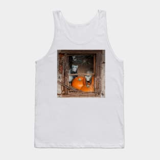 Ferrets Halloween Pumpkin Guard - Ferret art design Tank Top